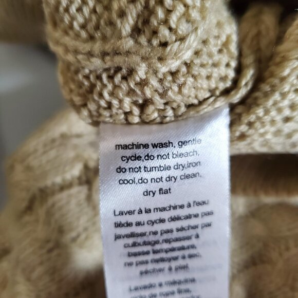 Danielle Bernstein X WeWoreWhat Cable Crop Sweater Sz M - Picture 9 of 13